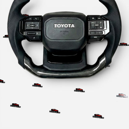 Toyota Land Cruiser Prado LC250 Carbon Fiber Steering Wheel | Premium Interior Upgrade