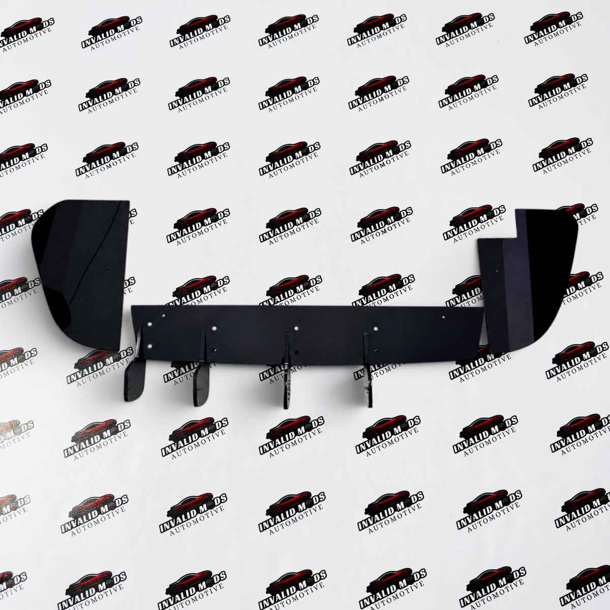 Hyundai i20 N-Line Glossy Black Rear Diffuser | Sporty 4-Fin Bumper Lip Kit