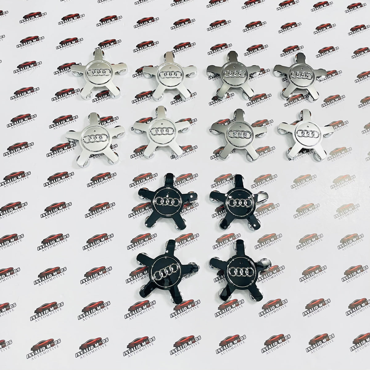 Audi Star Wheel Center Caps – Premium Aftermarket Replacement Set for Audi Wheels