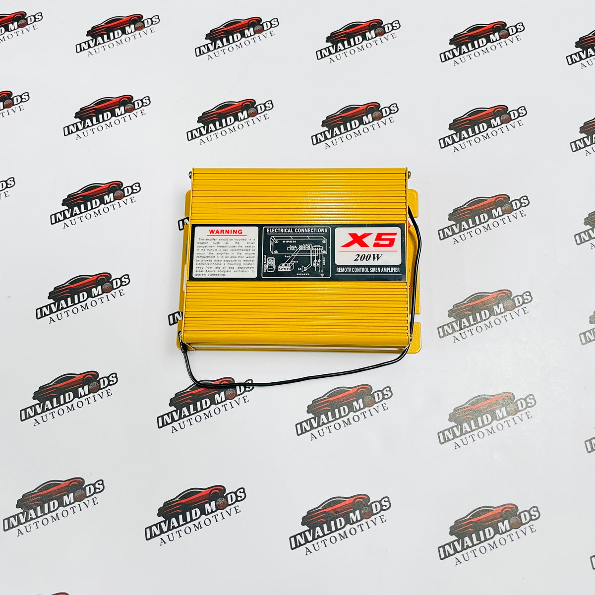 High-Power 200W Federal Siren with Remote Control for Emergency Vehicles