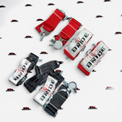 BRIDE 4-Point Racing Seat Belt Harness | Universal Performance Safety Harness for Cars
