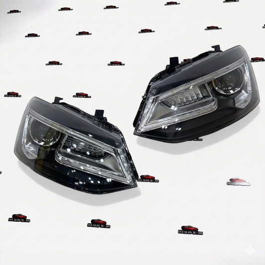 VW Polo Audi-Style Projector Headlights  – Premium LED Upgrade