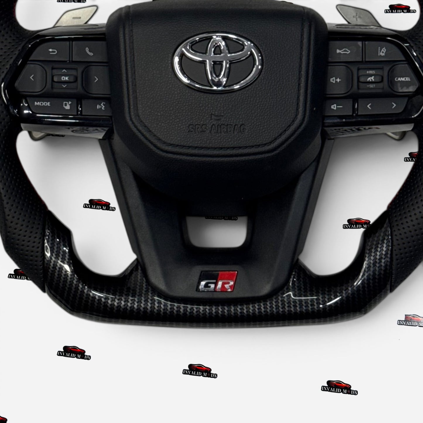 Carbon Fiber Steering Wheel for Toyota Fortuner, Crysta, Hilux, Innova | Premium Aftermarket Upgrade
