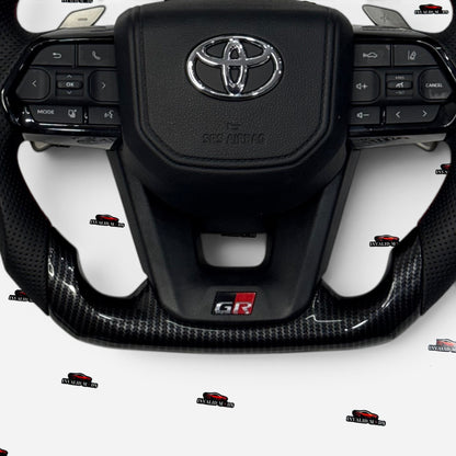 Carbon Fiber Steering Wheel for Toyota Fortuner, Crysta, Hilux, Innova | Premium Aftermarket Upgrade