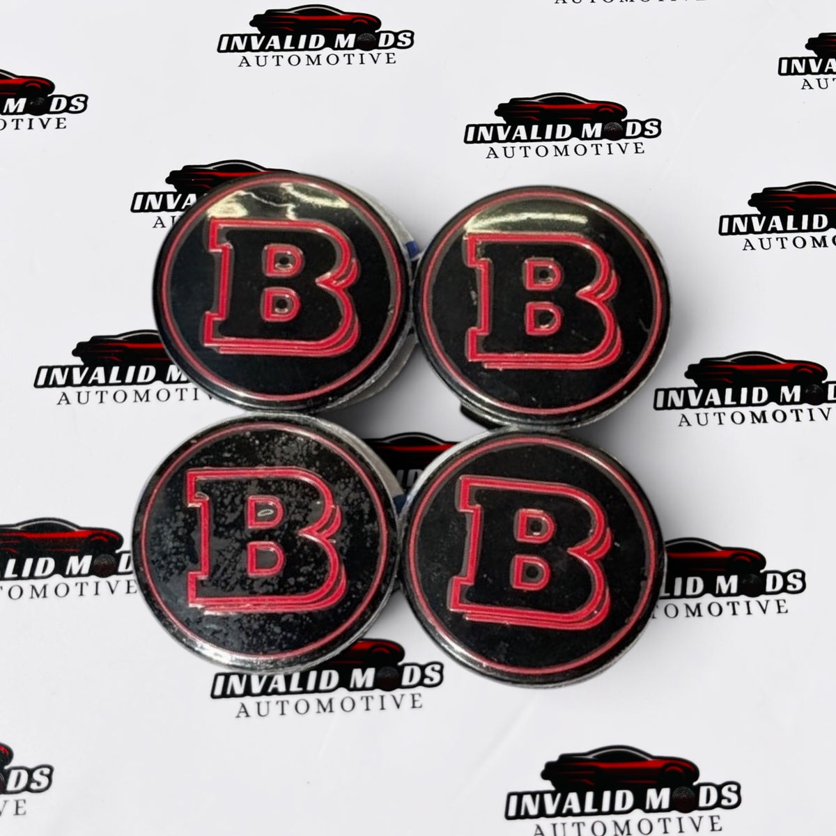 Mercedes-Benz BRABUS Style Wheel Center Caps | Outer Diameter (76.6mm) | Set of 4