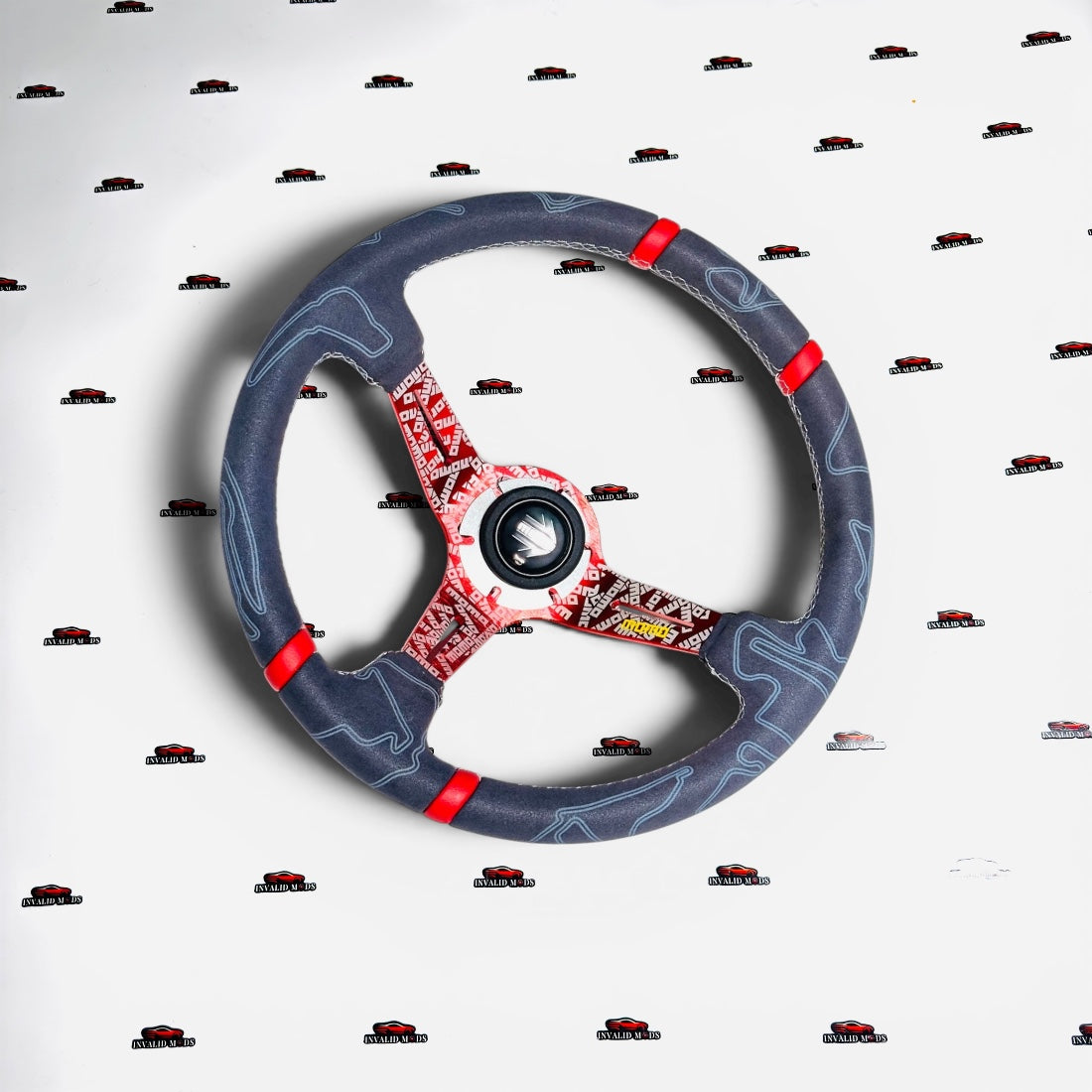 MOMO 14 Inch Alcantara Steering Wheel | Universal Racing Sport Grip 350mm
