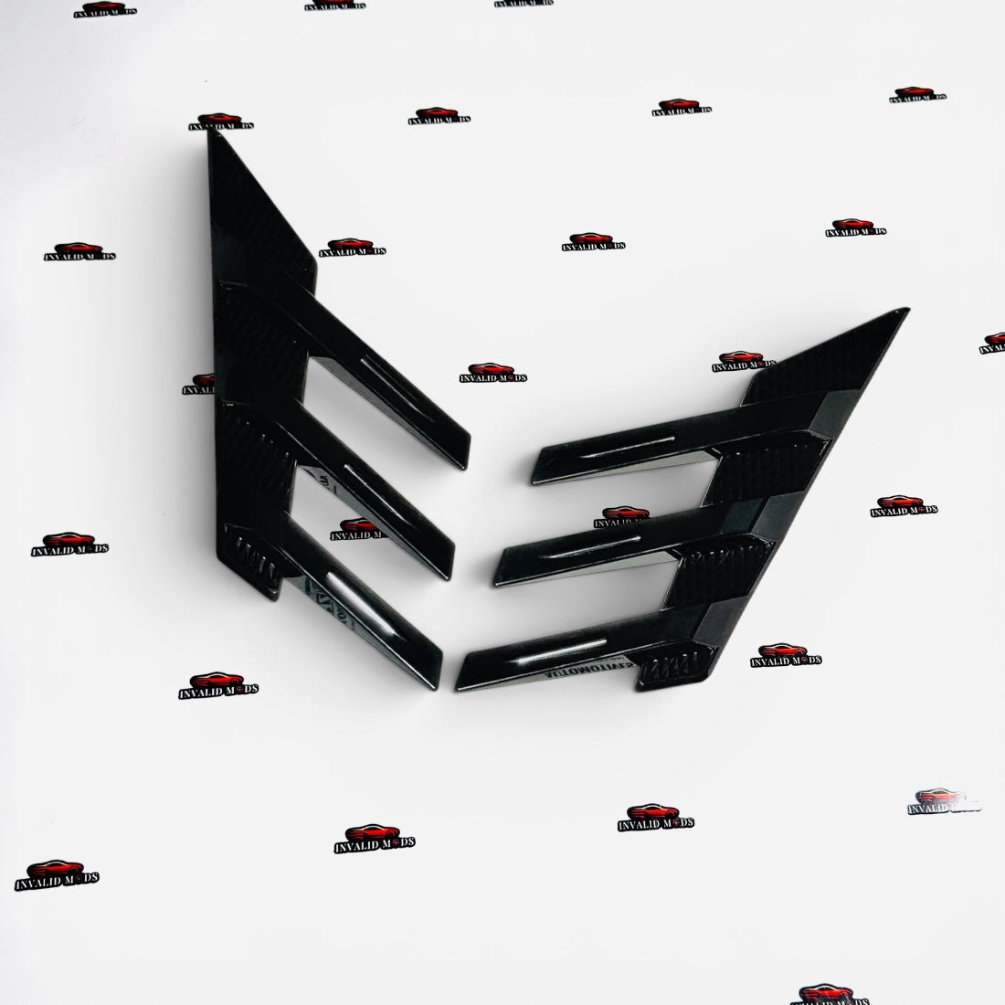 Universal Rear Windshield Spoiler Fins | Roof Window Air Splitters in Multiple Colors