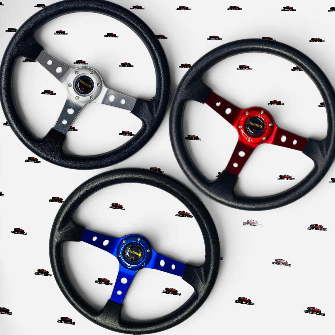 MOMO Deep Dish 14-Inch Steering Wheel – Universal Racing Style