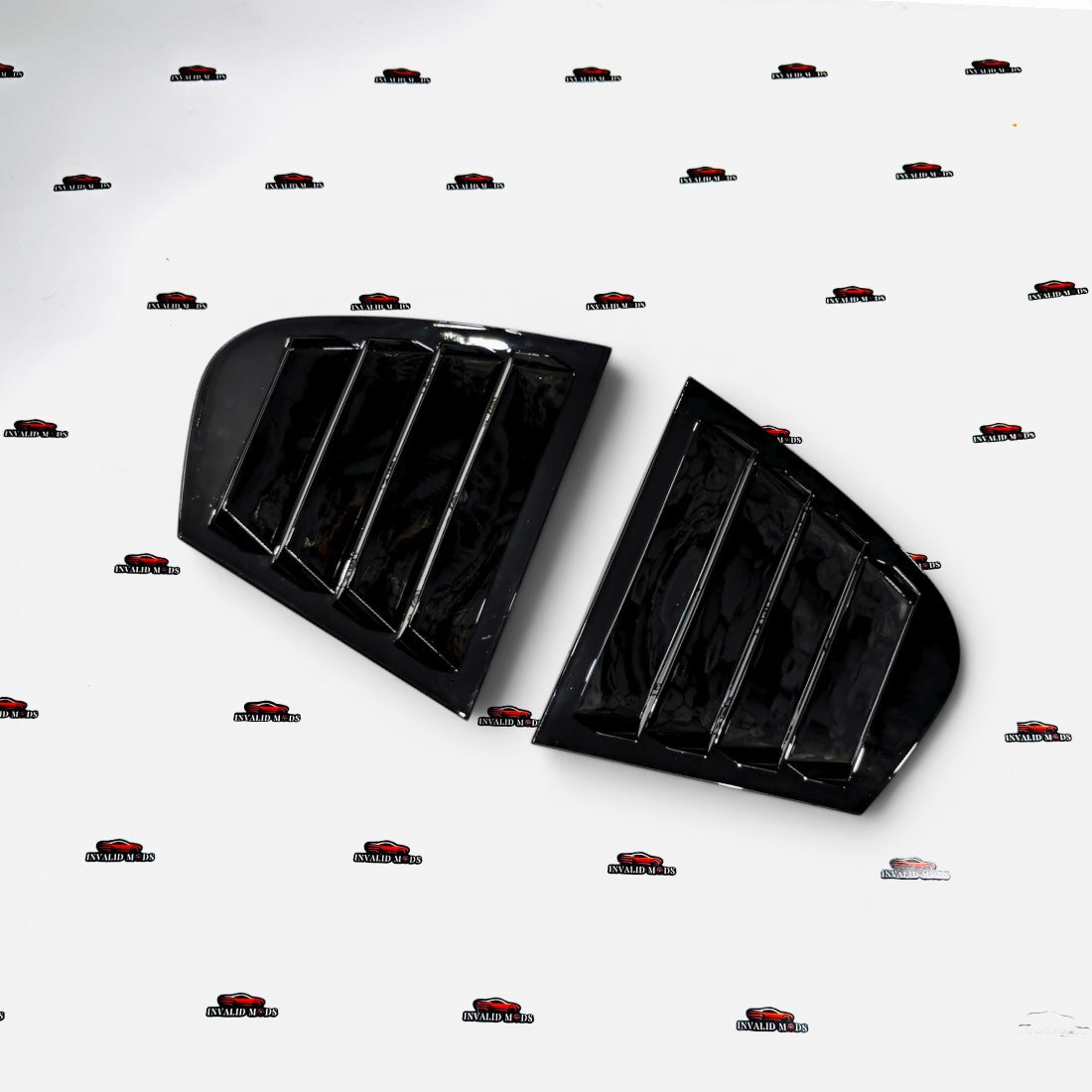 BMW 3 Series E90 Side Window Louvers | Gloss Black Rear Quarter Window Covers