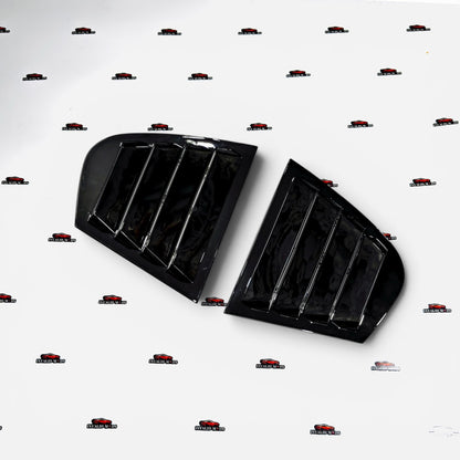 BMW 3 Series E90 Side Window Louvers | Gloss Black Rear Quarter Window Covers