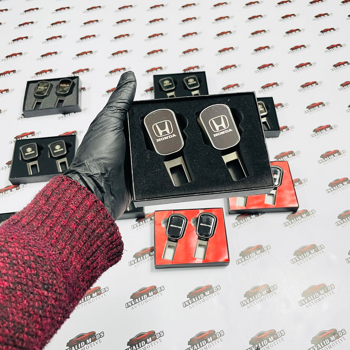 Seat Belt Buckle Clips (Pair) | Fits BMW,Mercedes,Audi,Toyota,Honda,Suzuki,Hyundai & kia