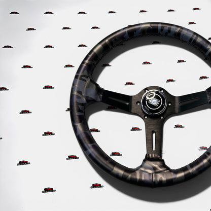 Nardi Style 14 Inch Carbon Steering Wheel | PVC Universal Racing Wheel 350mm