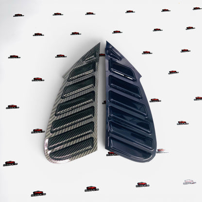 Baleno & Glanza 2022+ Rear Glass Louvers – ABS Black/Carbon Fiber Look Exterior Upgrade