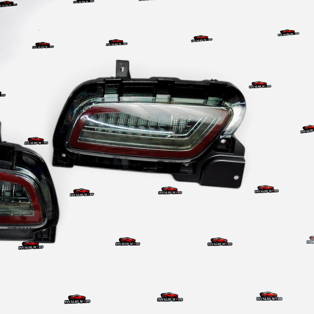 Smoke Finish LED Rear Reflectors for Maruti Grand Vitara & Toyota Hyryder | LED Bumper Reflector Light Set