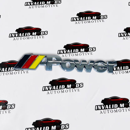 M Power Style Rear Emblem | OEM-Style Performance Badge Upgrade