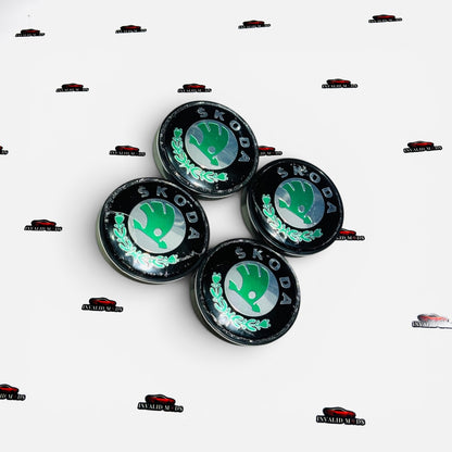 Skoda Wheel Caps | Premium Replacement Set of 4 | Available in 2 Size Options
