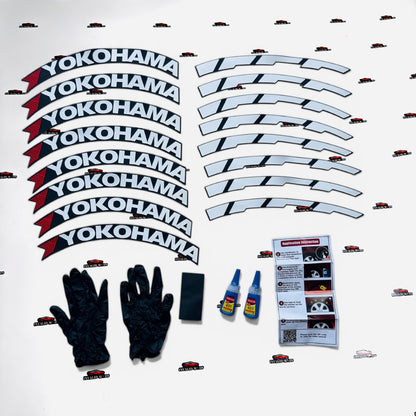 Car Tyre Stickers (Set of 8 for 4 Tyres)