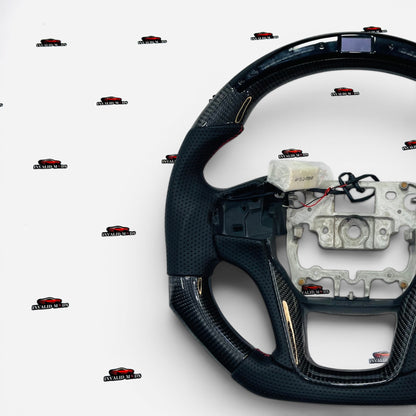 Mahindra Thar Carbon Fiber Steering Wheel with REV Lights – Universal Aftermarket Sport Steering Upgrade