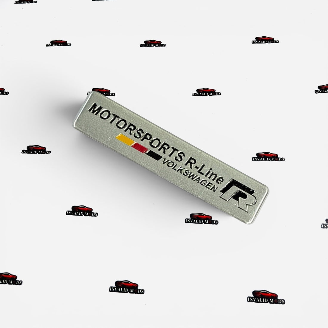 Motor Sports R-Line Sticker with German Flag | Premium Car Decal