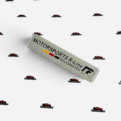 Motor Sports R-Line Sticker with German Flag | Premium Car Decal