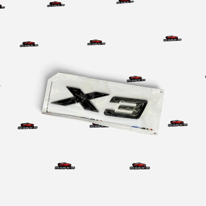BMW X Series Rear Emblems | OEM Style Badge | Compatible with X1, X2, X3, X4, X5, X6 & X7