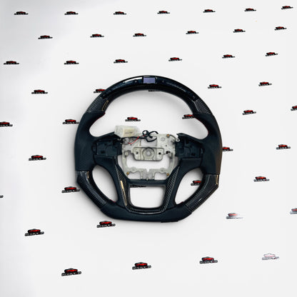 Mahindra Thar Carbon Fiber Steering Wheel with REV Lights – Universal Aftermarket Sport Steering Upgrade