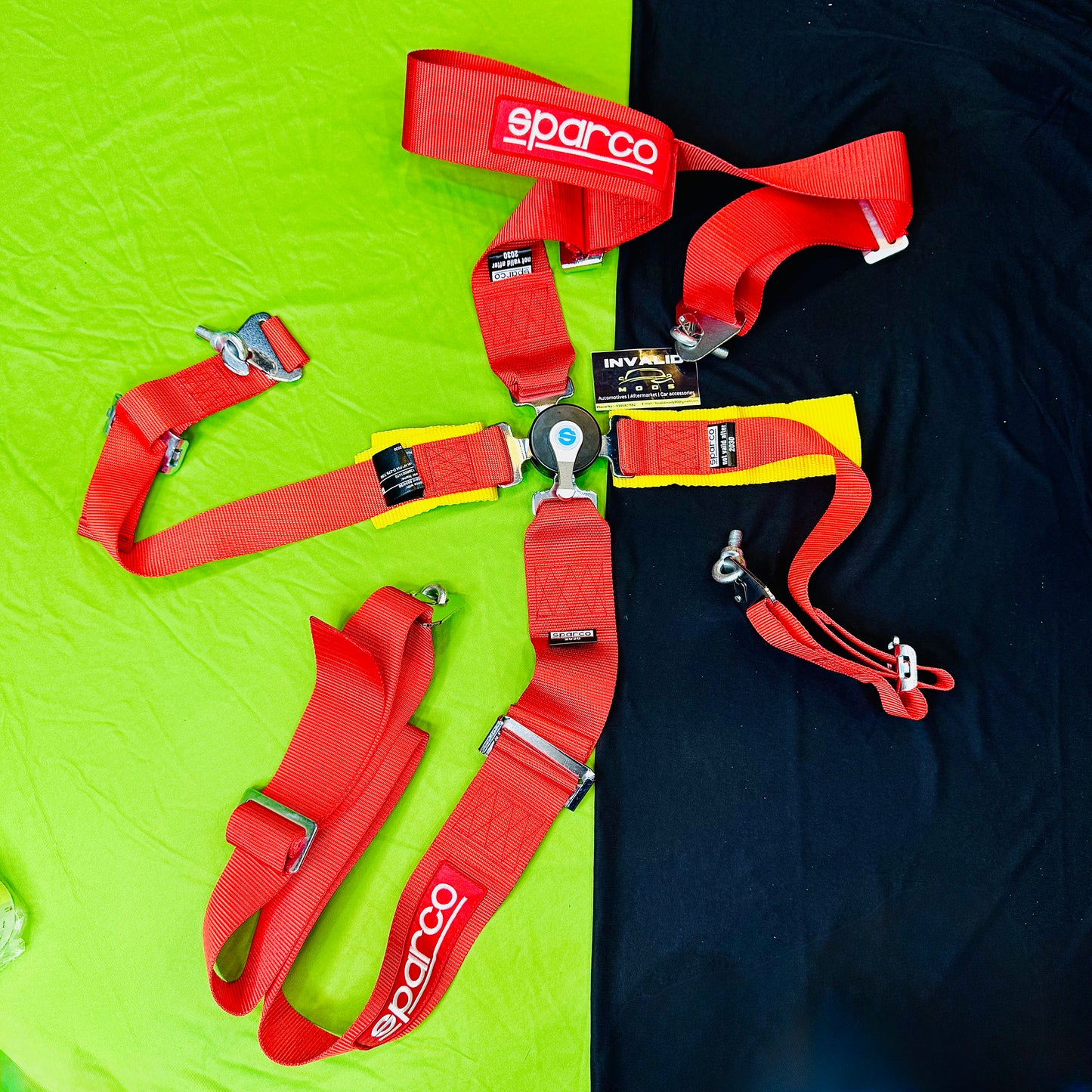 Universal 4 Point Sparco Racing Seat Belt Harness