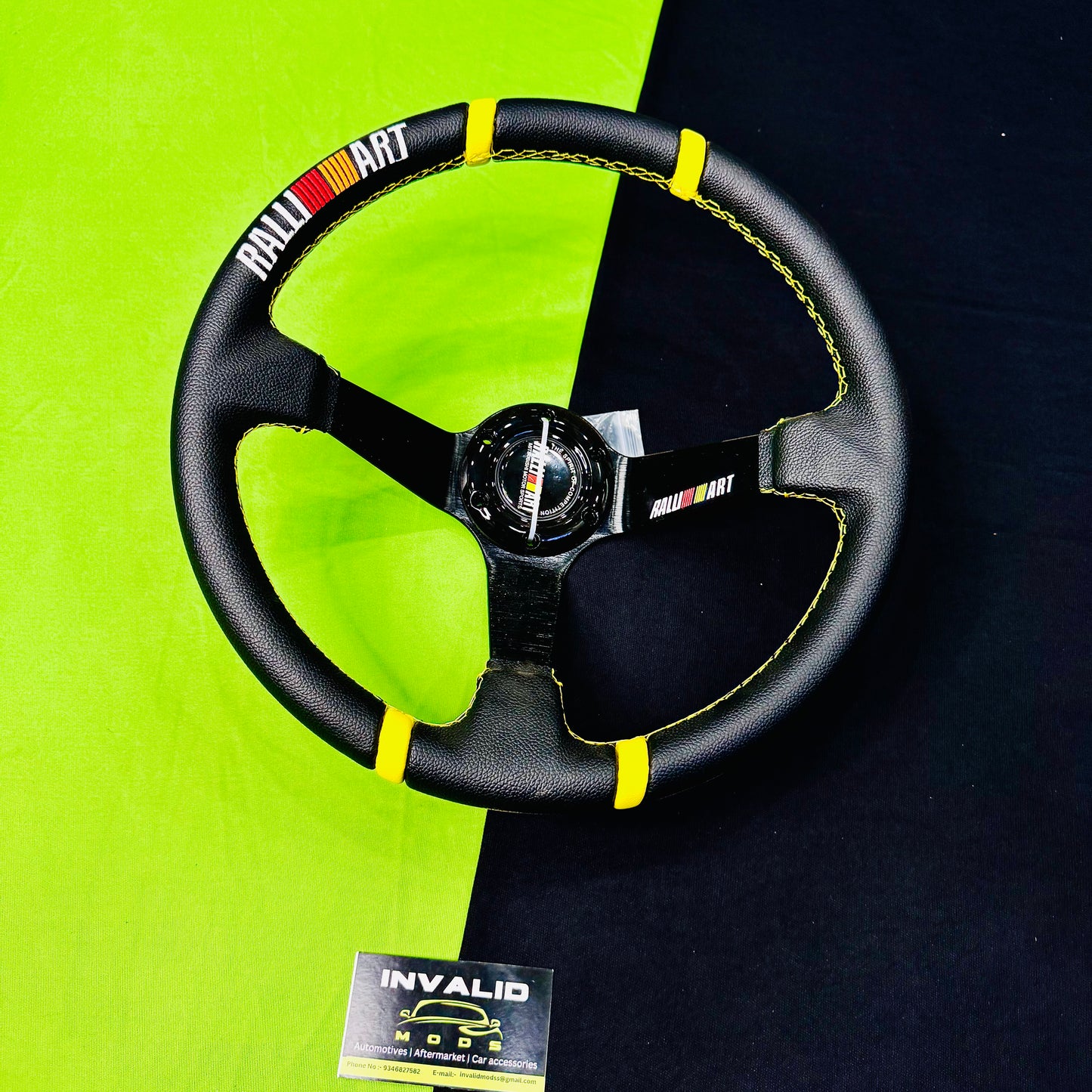 Ralliart 14 Inch Carbon Edition Universal Steering Wheel