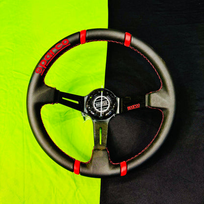 Sparco 14 Inch Carbon Edition Universal Steering Wheel
