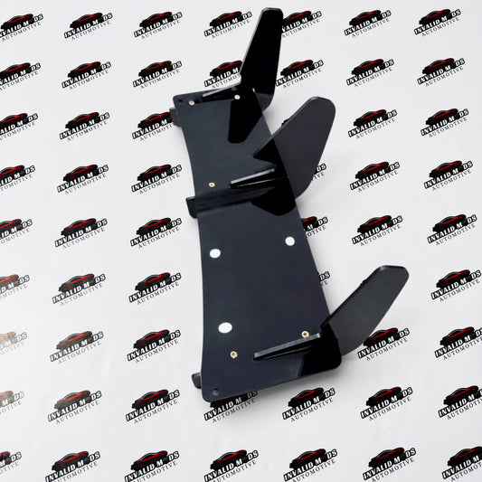 VW Polo 3 Fin Diffuser | Gloss Black Acrylic Material Fits Type 3
