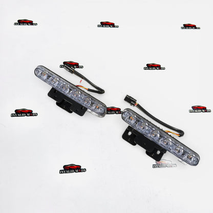 Universal 2-Piece LED DRL Lights for Cars | Aftermarket Daytime Running Lights
