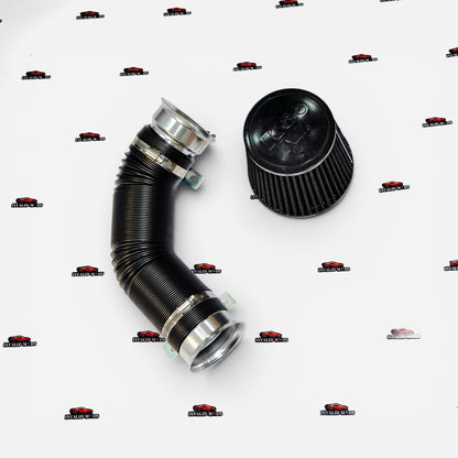 Universal High-Flow Air Intake Kit with 3-Inch Conical Filter & Flexible Pipe
