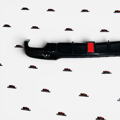 BMW 3 Series E90 Rear Diffuser with F1-Style LED Light | Sporty ABS Upgrade
