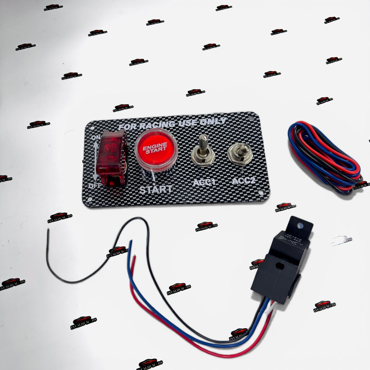 Universal Aircraft-Style Car Toggle Switch with Safety Cover – 12V ON/OFF Aftermarket Control