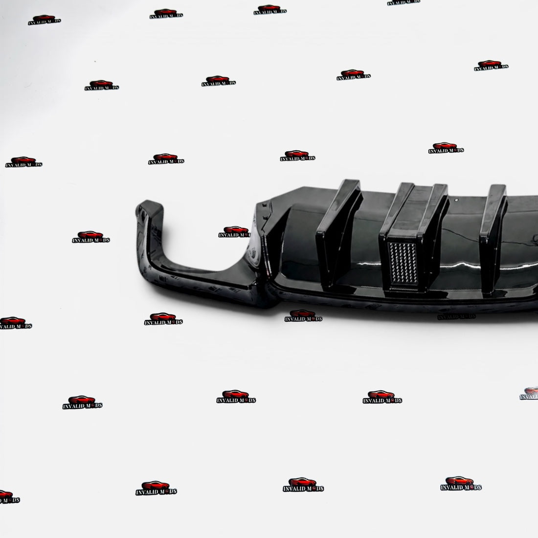 BMW F10 M5 Style Rear Diffuser with F1 LED Light | Sporty Rear Bumper Upgrade