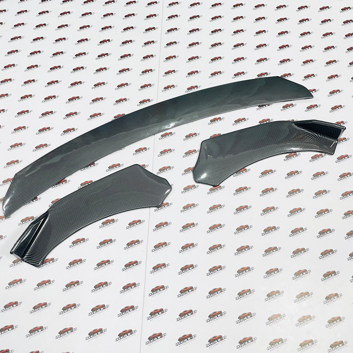 Carbon Fiber Universal Front Splitter Kit Set of 3 | ABS Quality