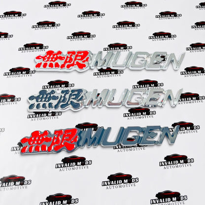 Mugen Emblem for Cars | Premium Metallic Finish Badge