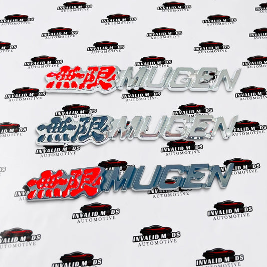 Mugen Emblem for Cars | Premium Metallic Finish Badge