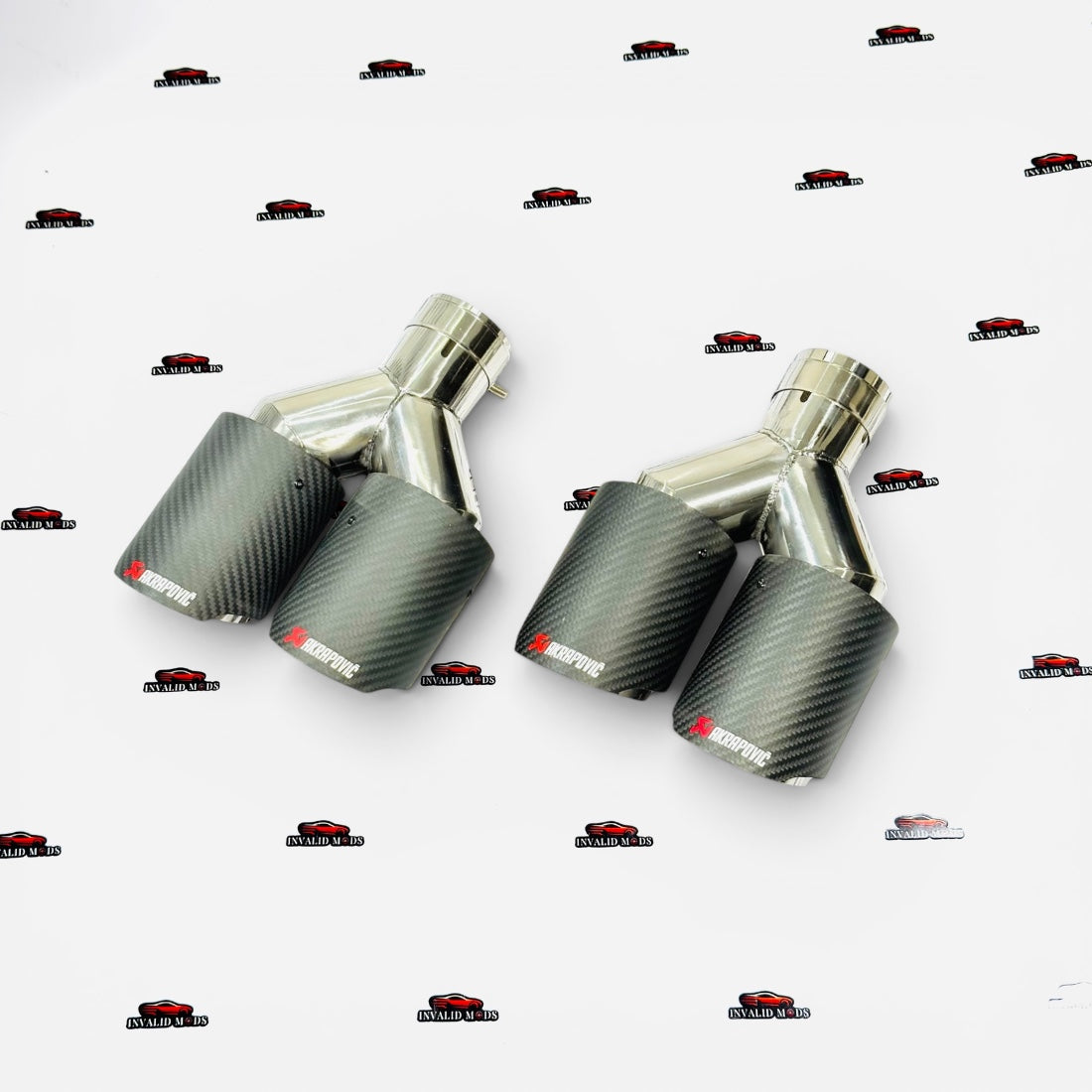 Akrapovic Dual Exhaust Tip | Matte Carbon Finish