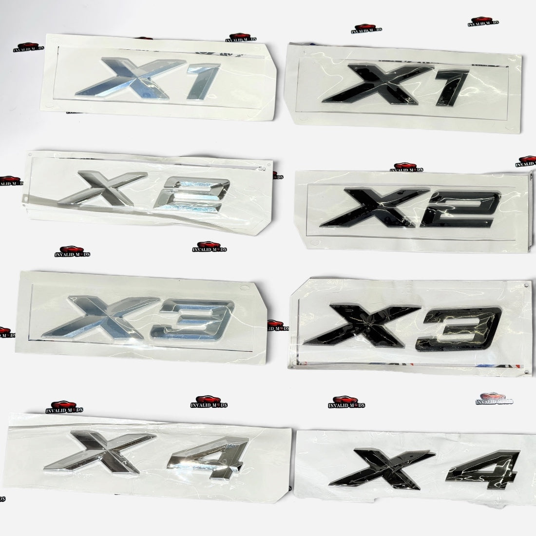 BMW X Series Rear Emblems | OEM Style Badge | Compatible with X1, X2, X3, X4, X5, X6 & X7