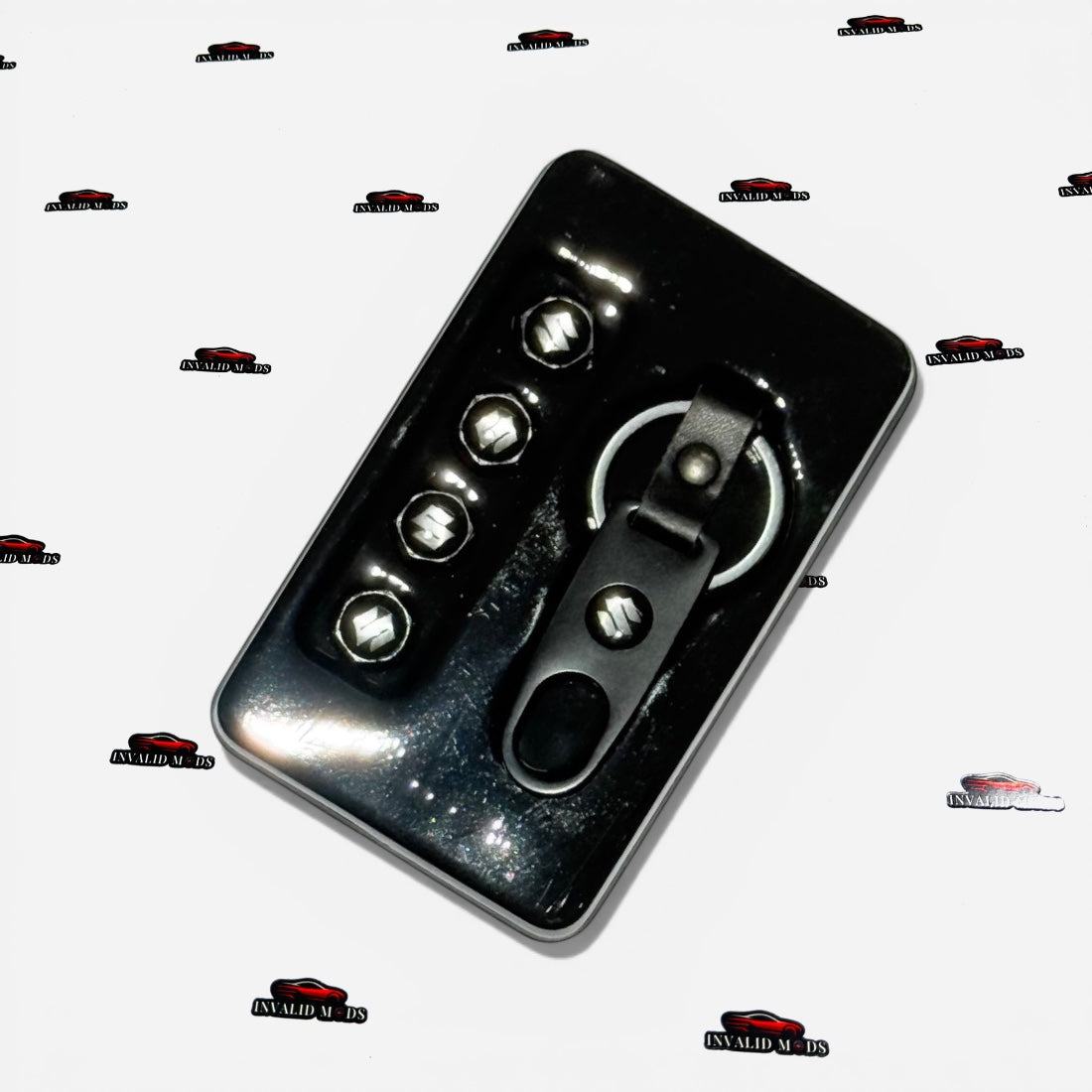 Car Tyre Air Valve Caps Set of 4 with Keychain | Brand Logo Design