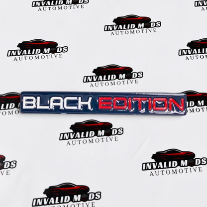 Black Edition Metal Emblem Badges | Universal Aftermarket Car Sticker