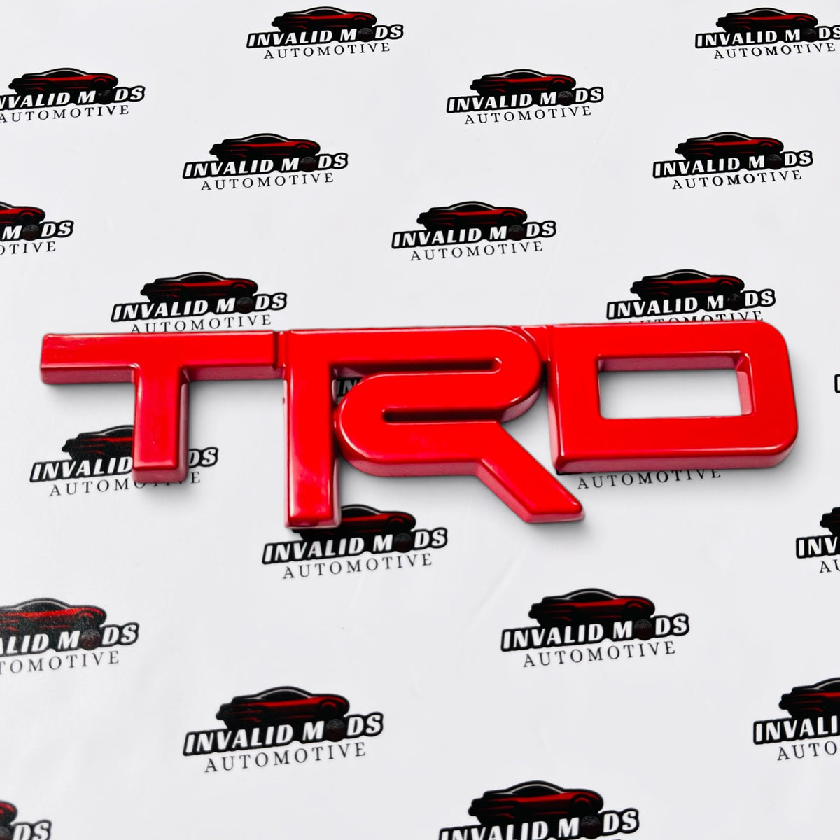 Toyota TRD Emblem Badge for Cars | Premium Metallic Finish