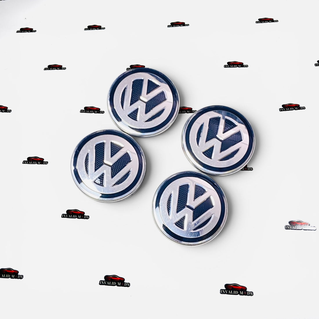 Volkswagen Taigun Wheel Center Caps | Premium OEM-Style Set of 4 (55mm)