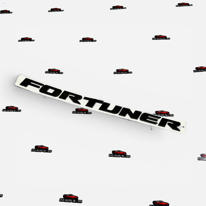 Toyota Fortuner Rear Emblem Badge | Chrome & Matte Black ABS Logo Replacement