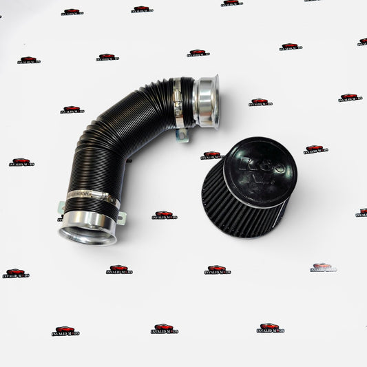 Universal High-Flow Air Intake Kit with 3-Inch Conical Filter & Flexible Pipe