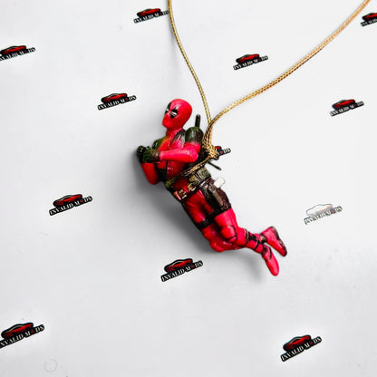 Deadpool Car Mirror Hanging | Superhero Interior Accessory