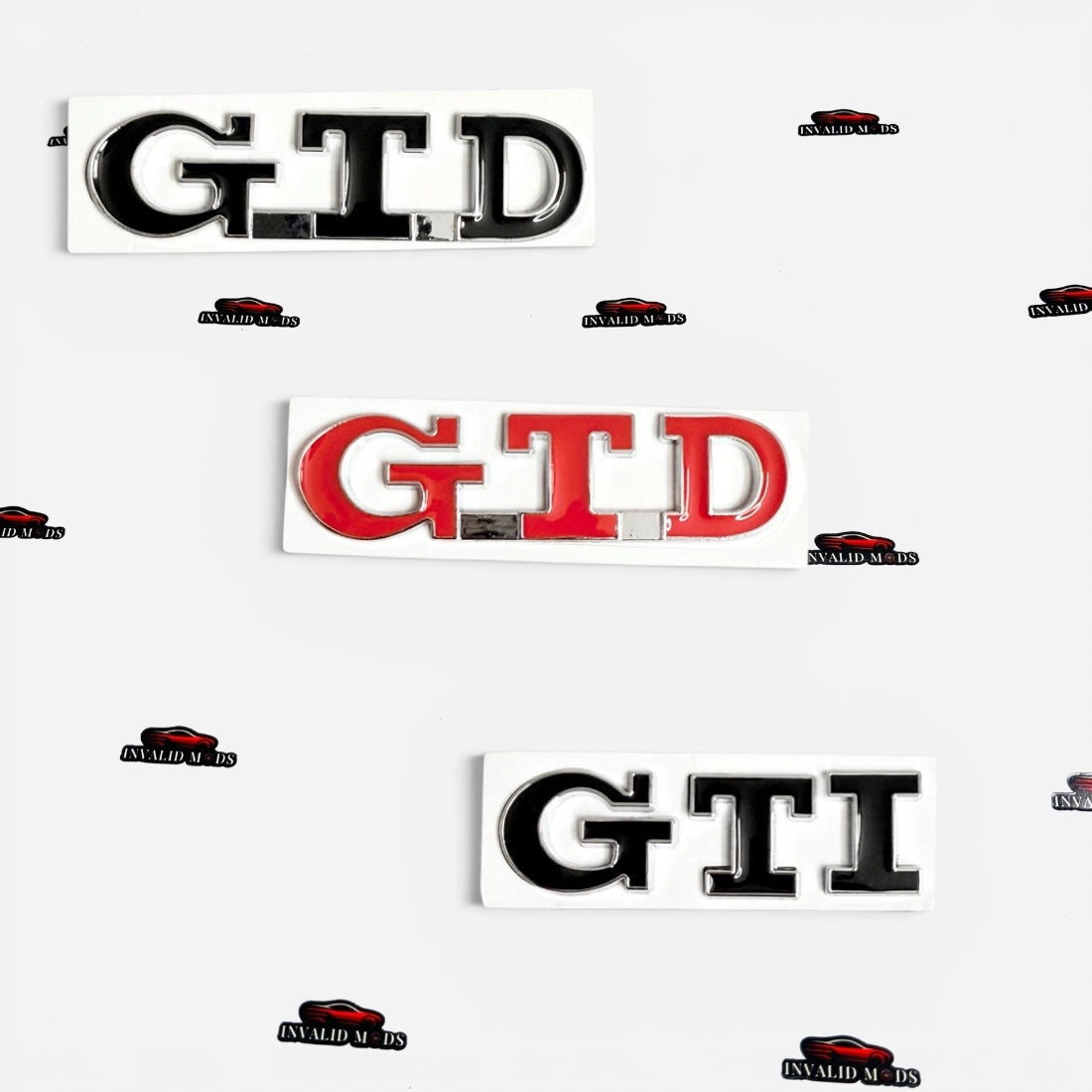 VW Polo GTI & GTD Emblems | High-Quality OEM-Style Badge Set