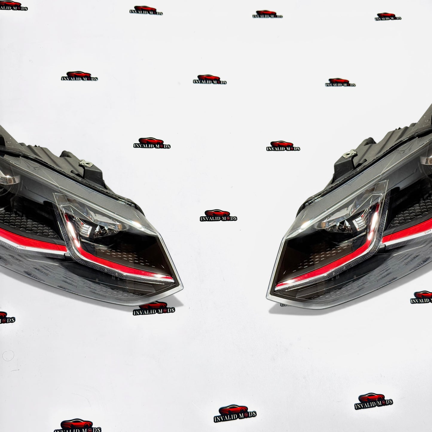 Polo & Vento Golf-Style Projector Headlights | Red Line LED Aftermarket Headlamps