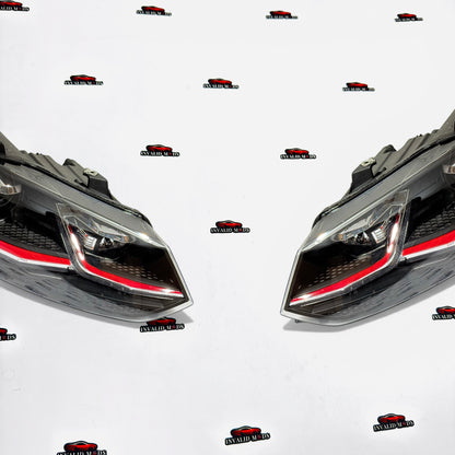 Polo & Vento Golf-Style Projector Headlights | Red Line LED Aftermarket Headlamps